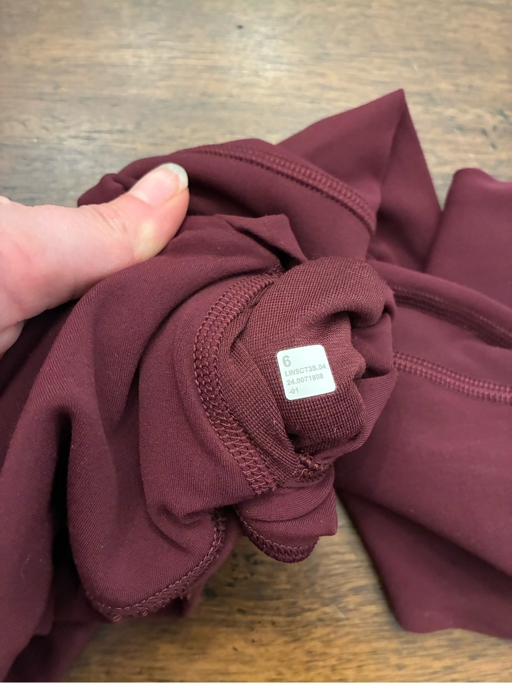Lululemon Align Leggings Size 6 High-Rise Pant 25" Cassis Maroon Burgundy - Picture 4 of 4